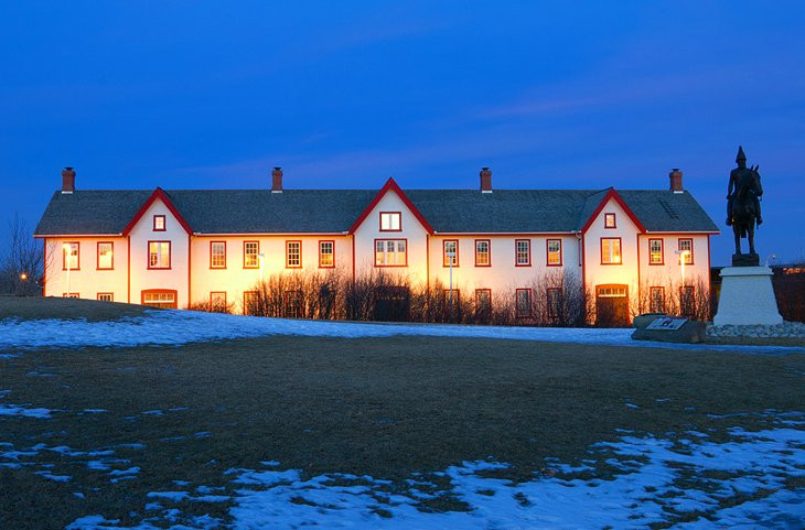 Historical buildings at Fort Calgary