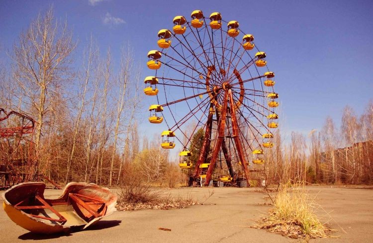 Abandoned amusement park in Pripyat, Chernobyl Exclusion Zone