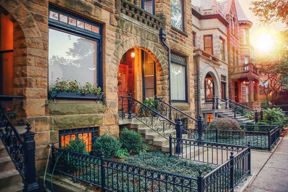 Chicago Neighborhood Illinois during autumn