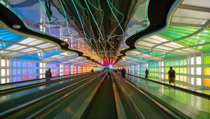 Chicago O'Hare Airport Underground