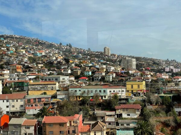 Valparaiso's views, showcasing the unique hilltop setting and colorful buildings that contribute to the city's vibrant character and panoramic vistas.