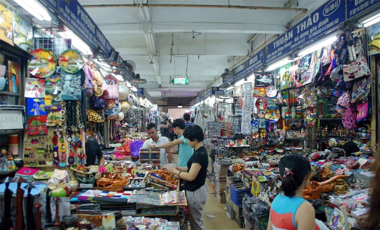 Dong Xuan Market Hanoi Vietnam
