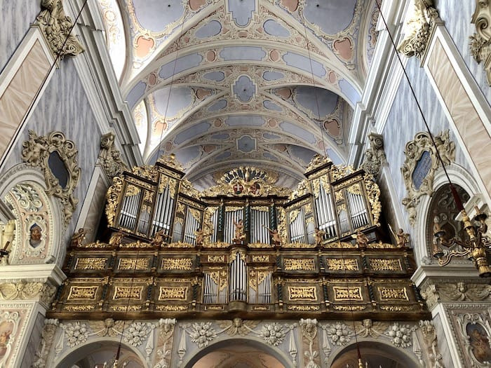 Church interior at Gottweig Abbey Austria