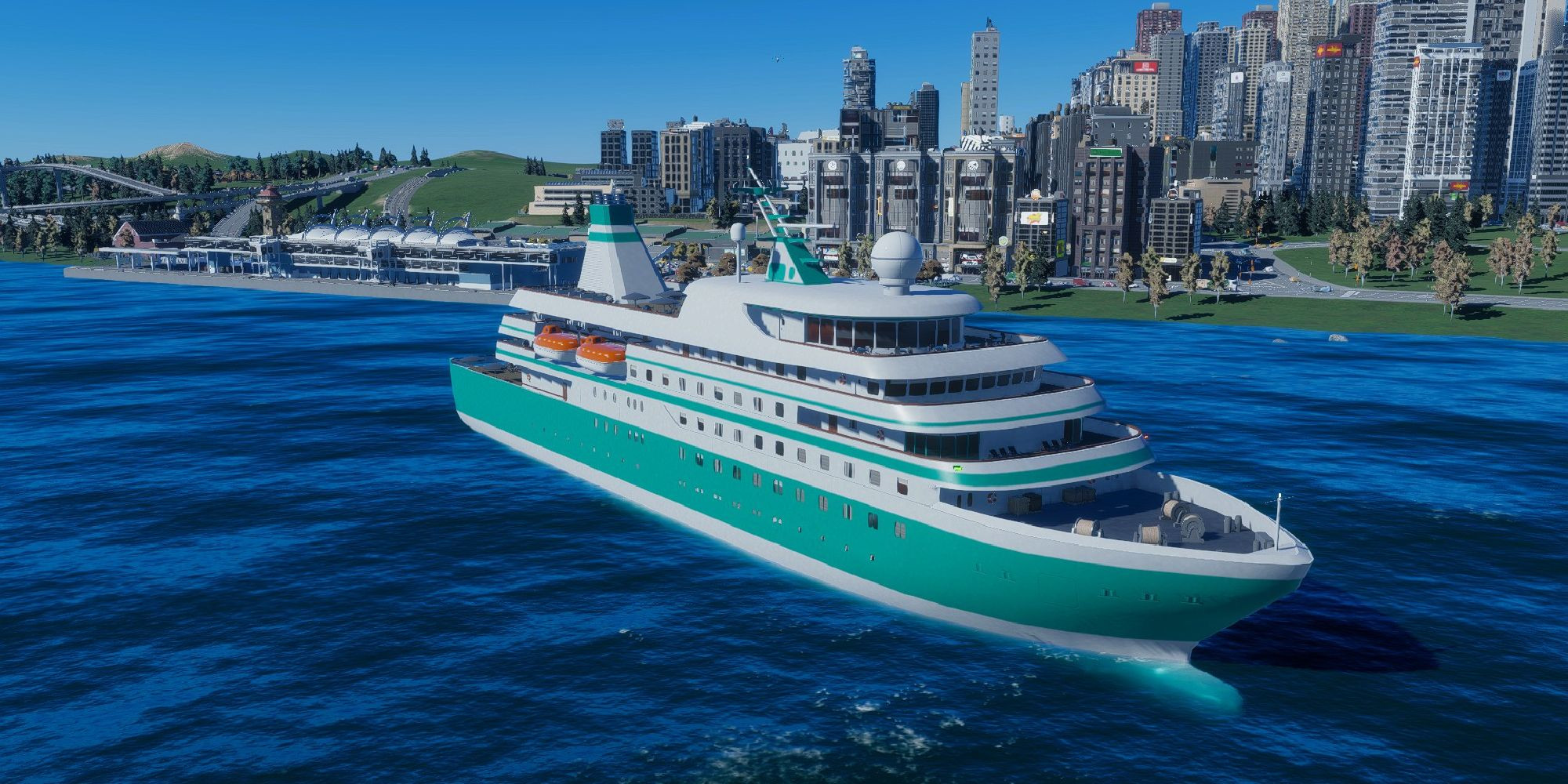 Cities Skylines 2 Boat Leaving Dock