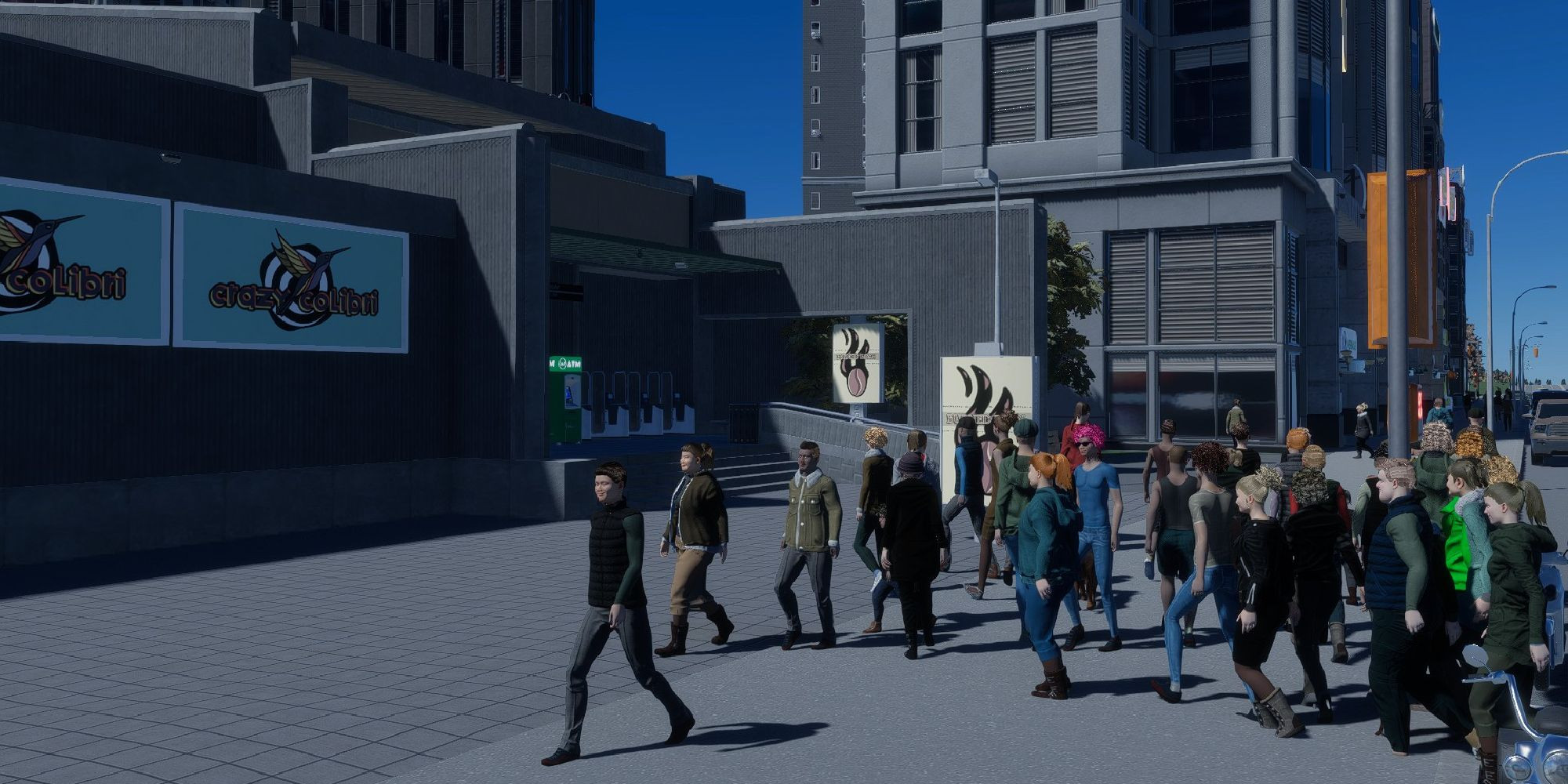 Cities Skylines 2 Citizens Walking to Train Station