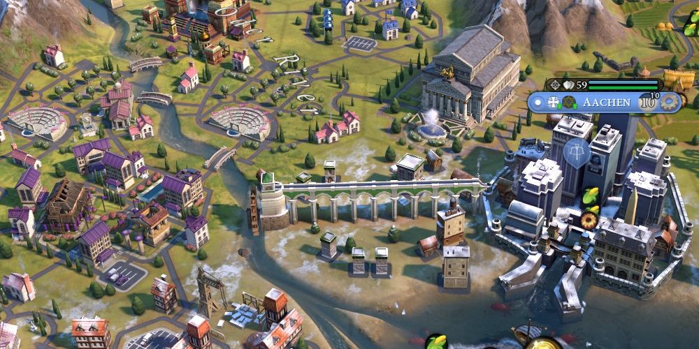 the bolshoi theater and great bath near aachen in civilization 6