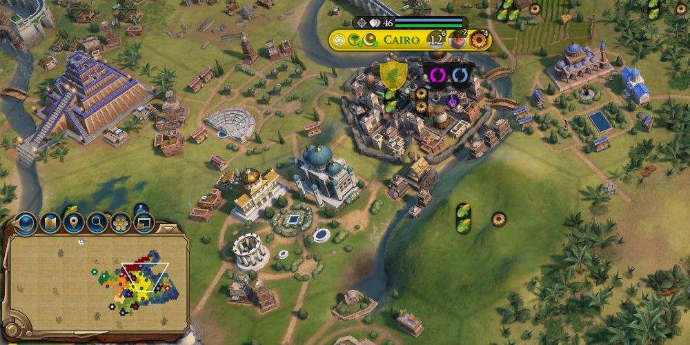 Civilization 6 arabia capital with minimap