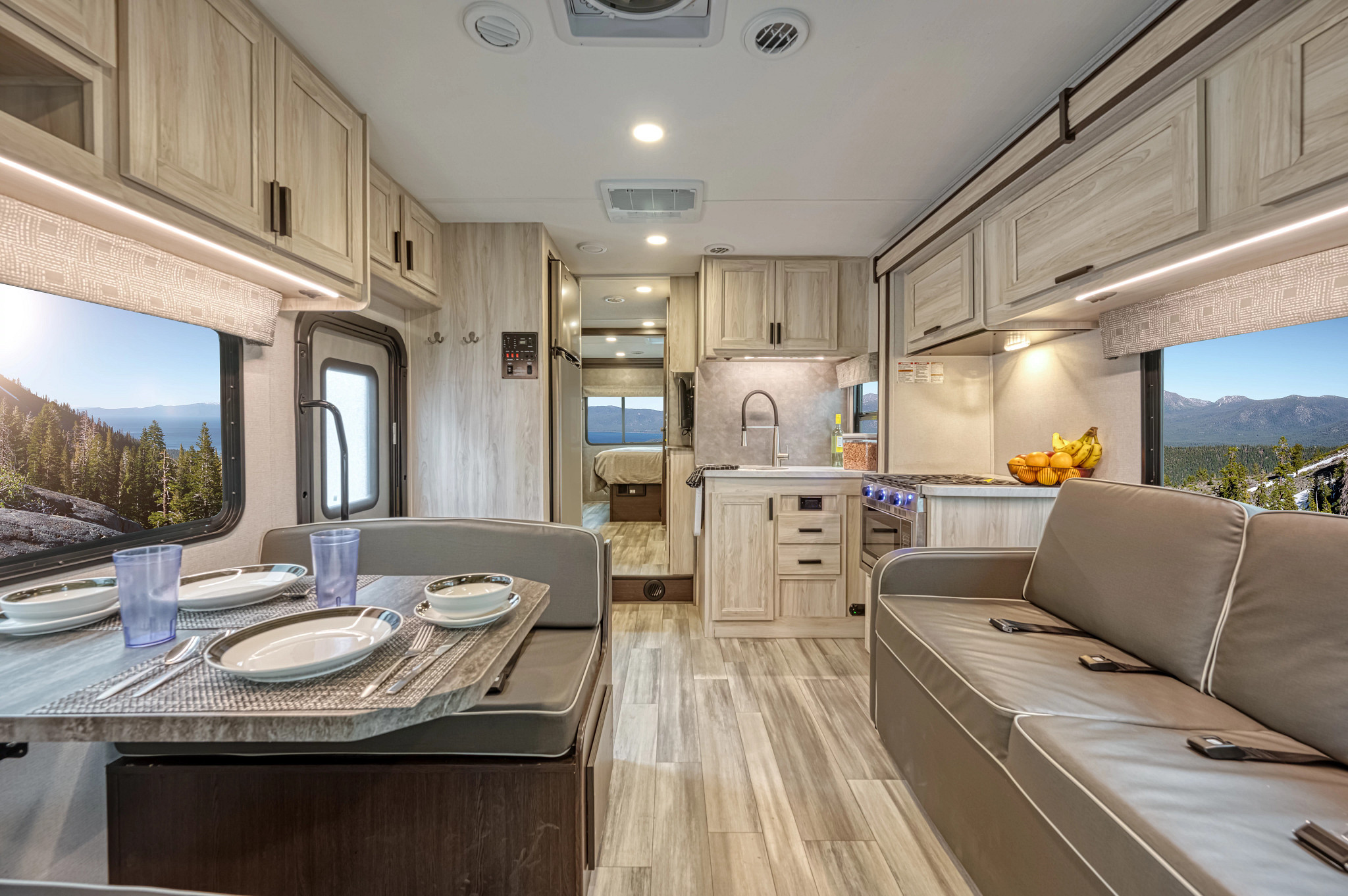 Class C Family Sleeper RV Interior
