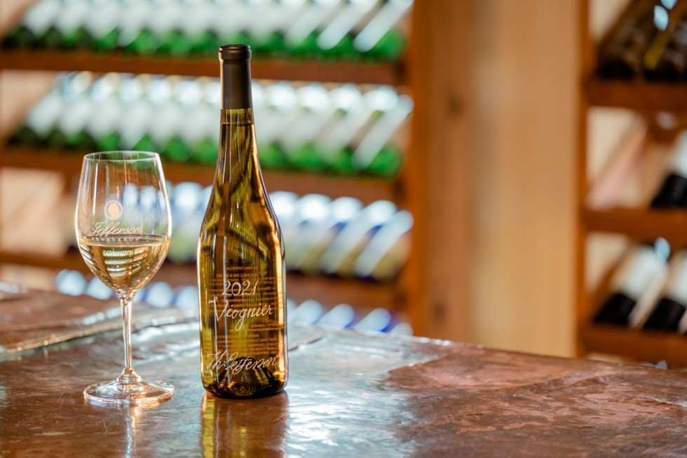 Jefferson Vineyards where visitors can enjoy wine