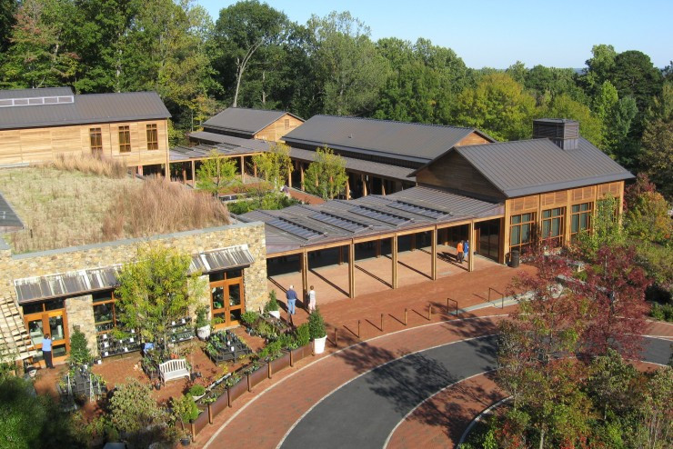 The David M. Rubenstein Visitor Center offering exhibits and services for tourists