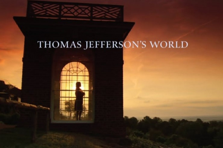 A scene from the introductory film about Thomas Jefferson's World at Monticello
