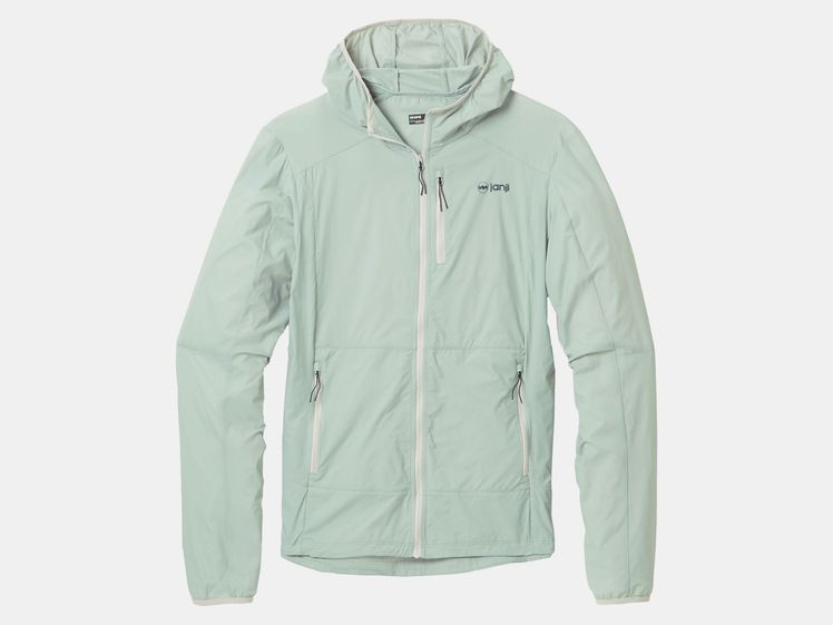 sage green rain jacket