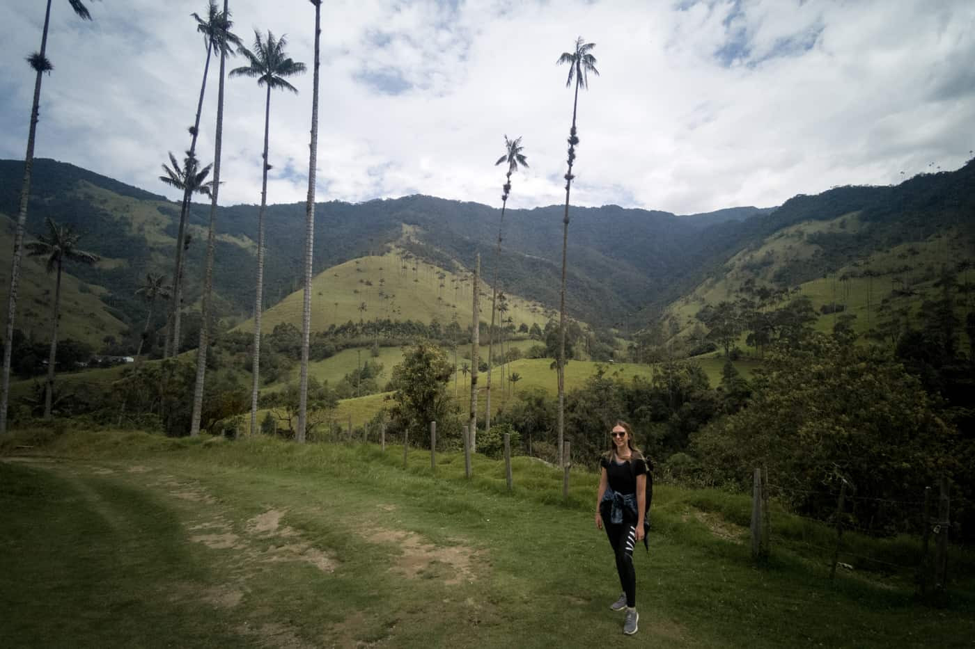 A solo female traveller at Colombia