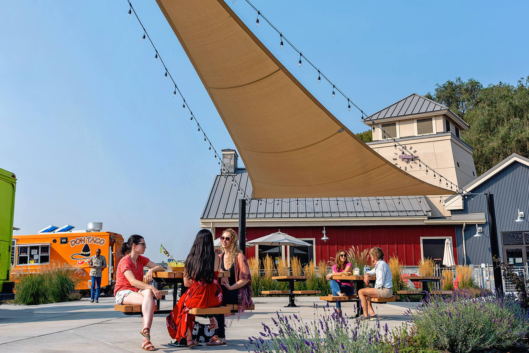Outdoor area at Columbia Gardens in Kennewick, WA.