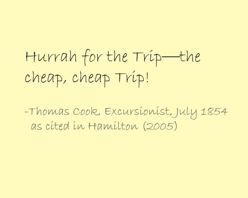 Thomas Cook Thomas Cook & Son travel history