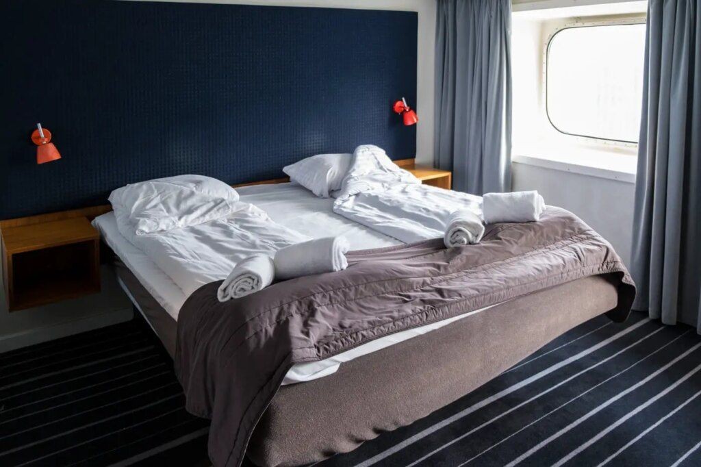 A superior cabin on the DFDS Ferry between Oslo and Copenhagen
