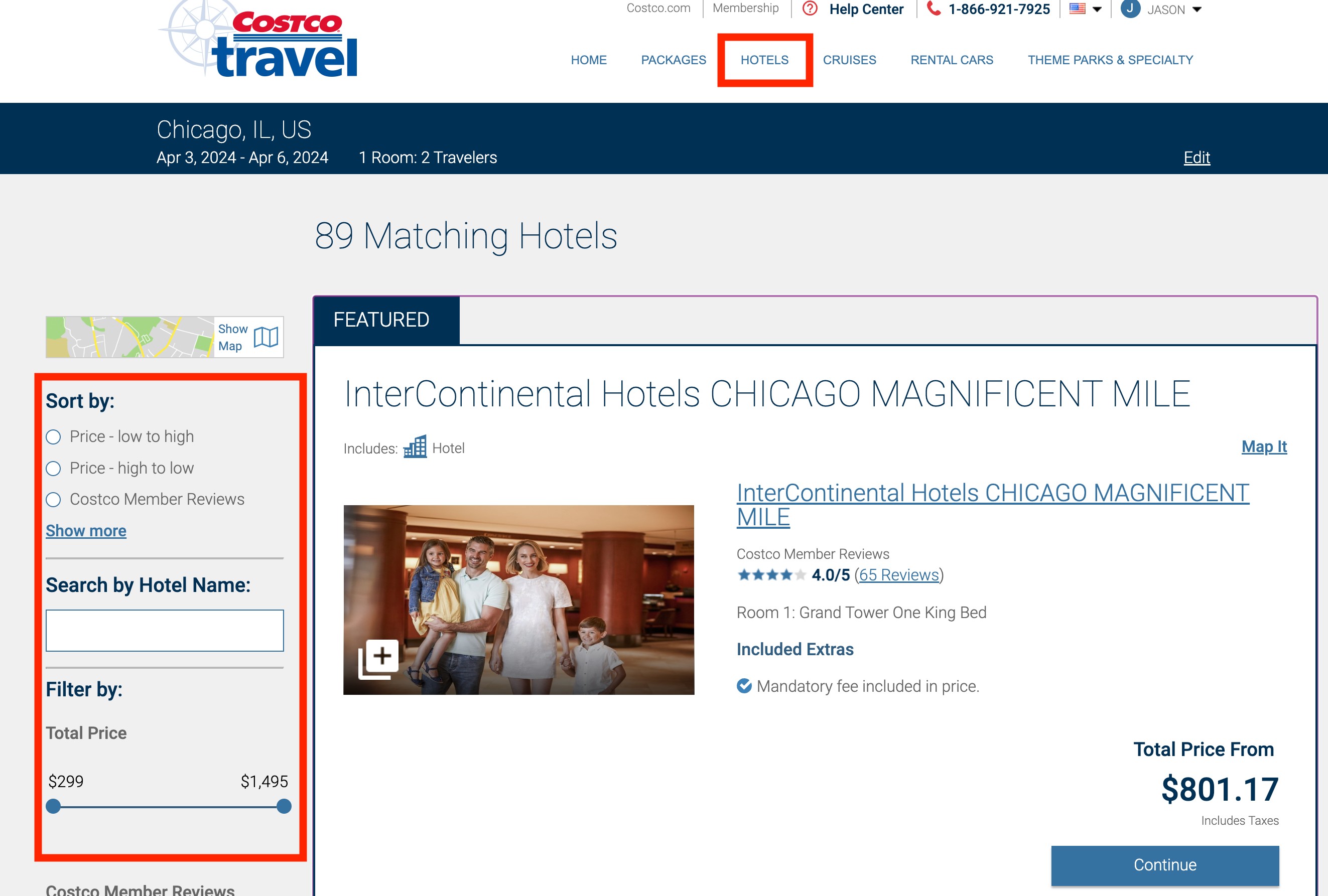 Costco Travel Hotels