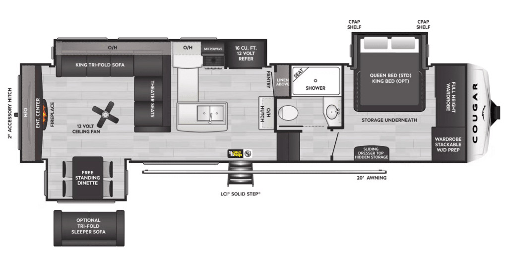 Cougar 320RDS Floorplan