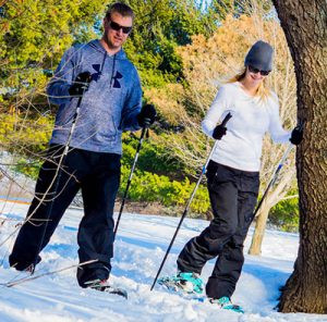 Couple skiing in Janesville
