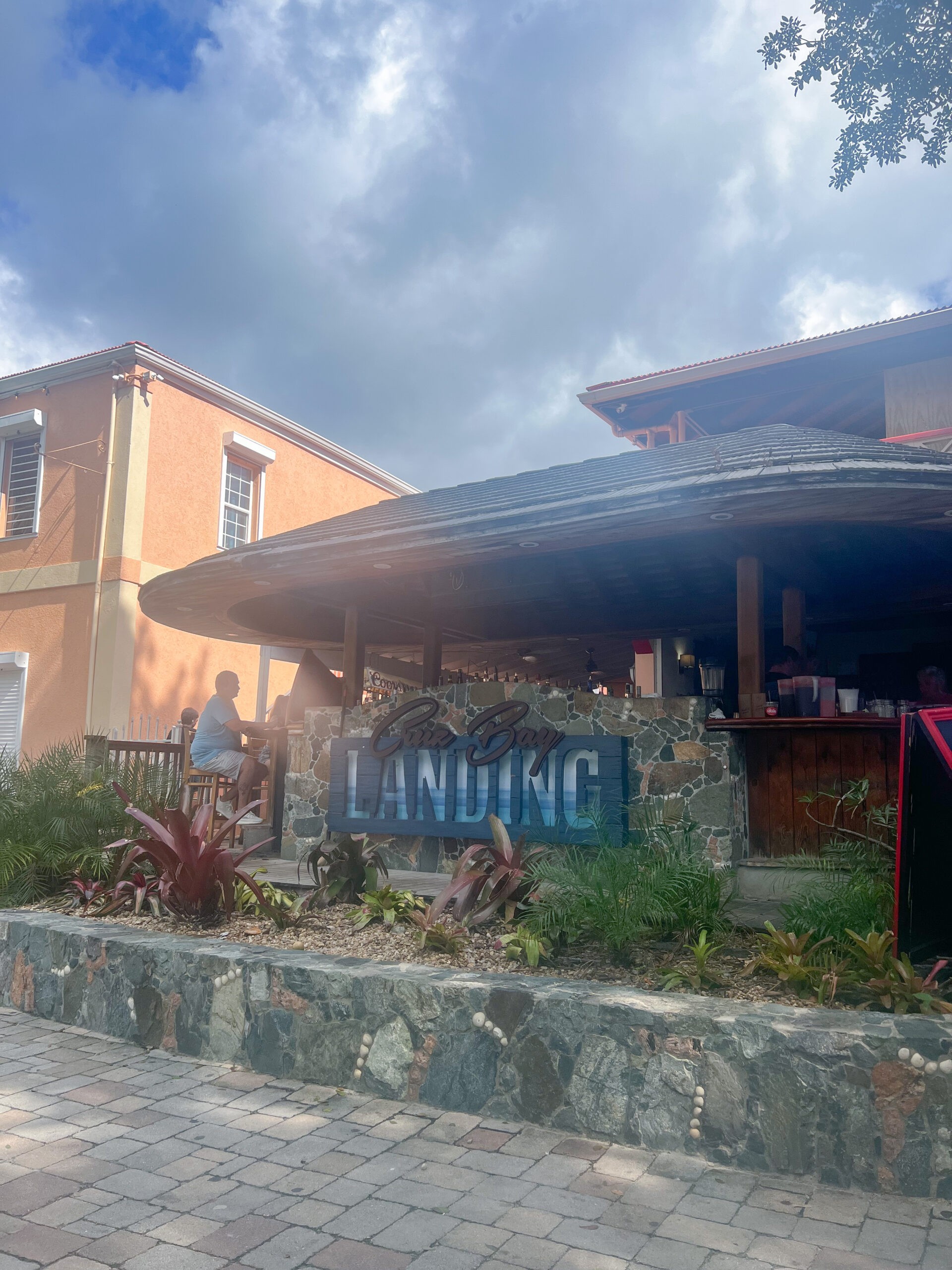 Cruz Bay Landing bar on St. John USVI.