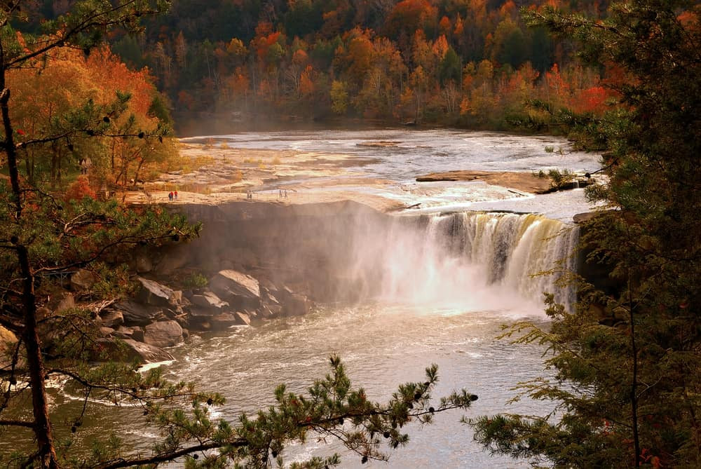 Picturesque Cumberland Falls in Kentucky