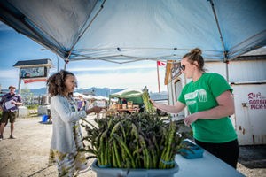 Selection of fresh produce at the Creston Valley Farmers Market