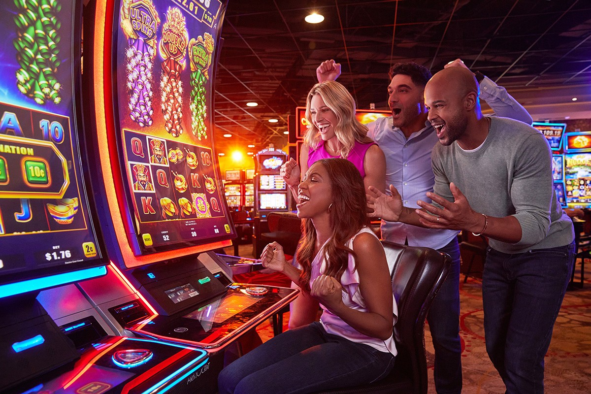 Interior view of gaming area at Derby City Gaming and Hotel