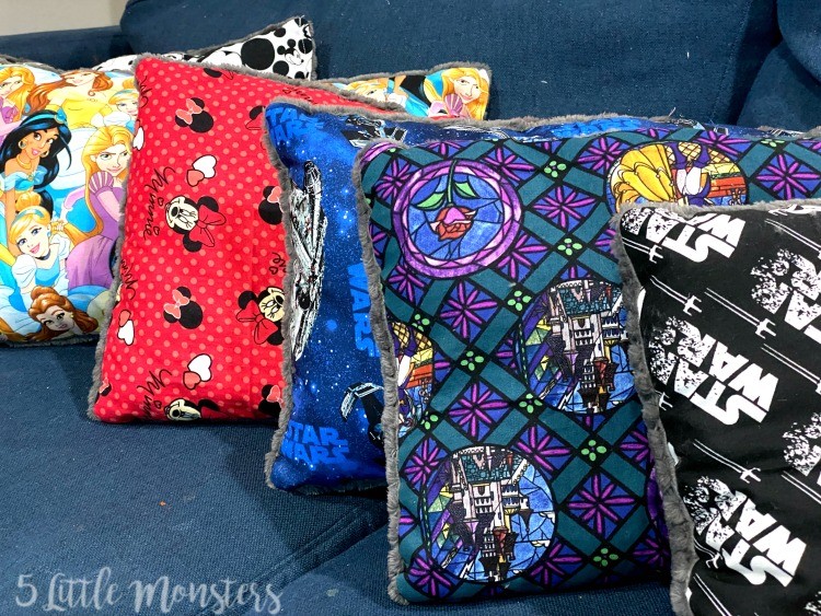 DIY Disney travel pillows for kids