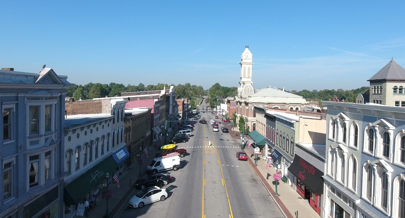 Downtown Georgetown's charming architecture and vibrant atmosphere