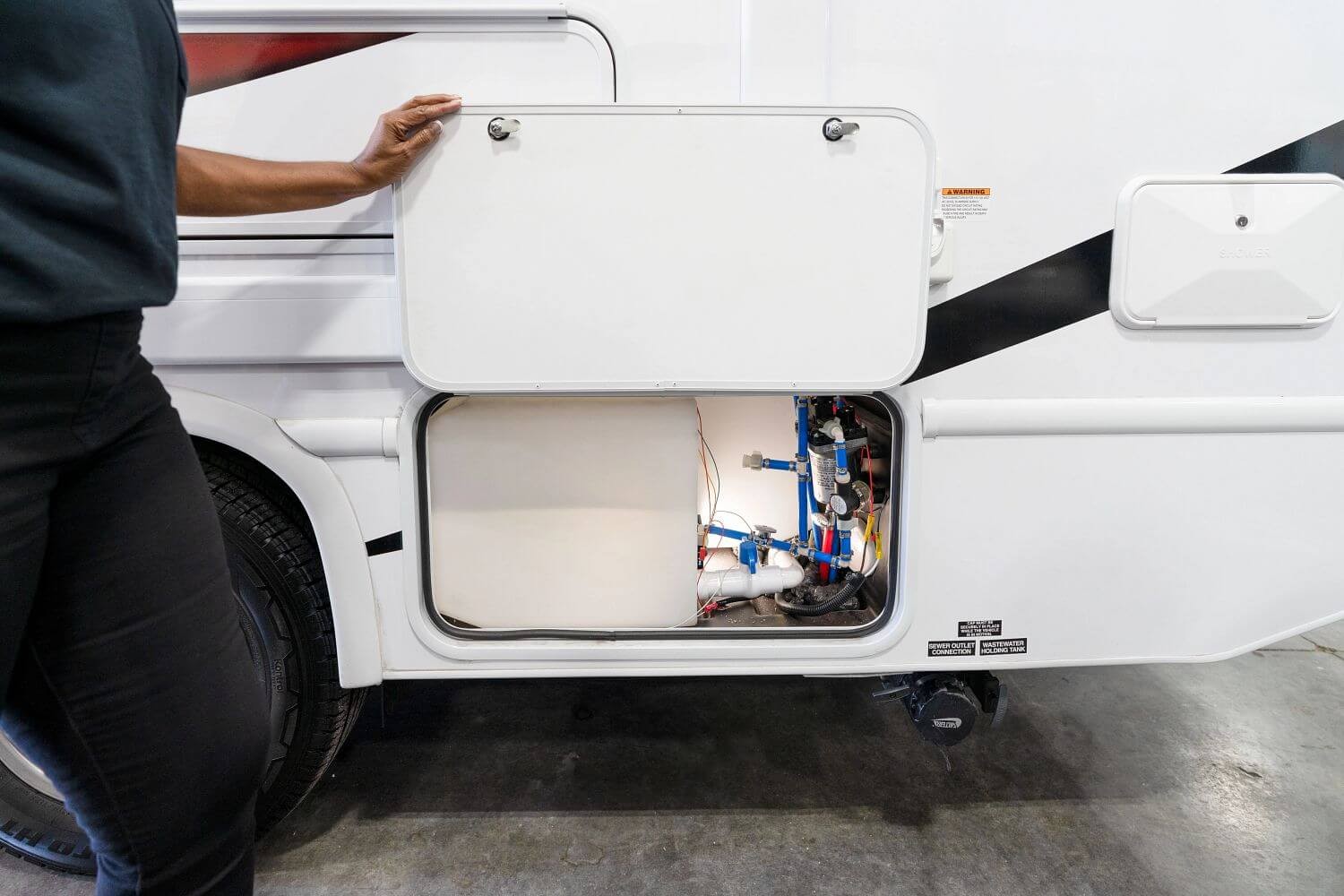 Driving with Full Fresh Water Tank