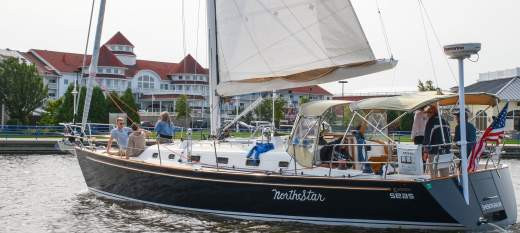 The North Star sailboat on Lake Michigan