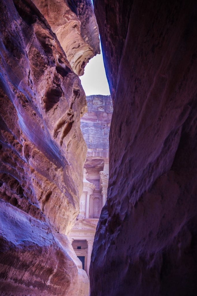 Sunset in Petra Mountains