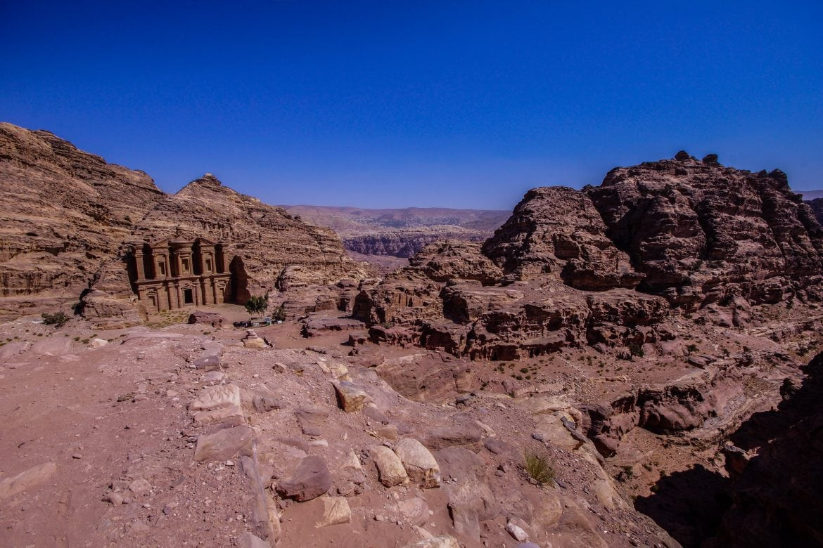 Bedouin houses in Petra