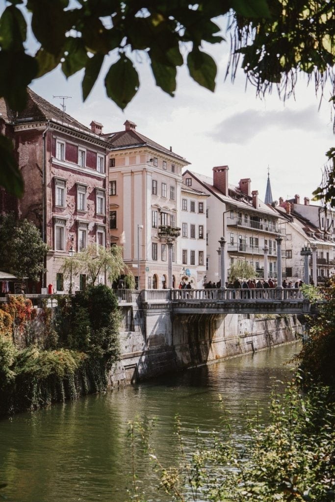 Ljubljana Cityscape River View