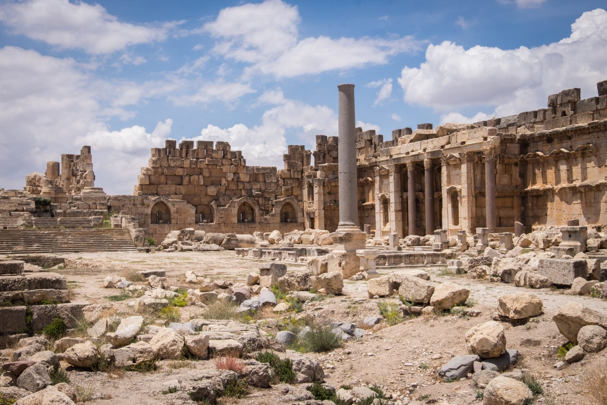 Ruins of Baalbek showcasing intricate carvings and towering columns, emphasizing the historical depth of tourism in Lebanon