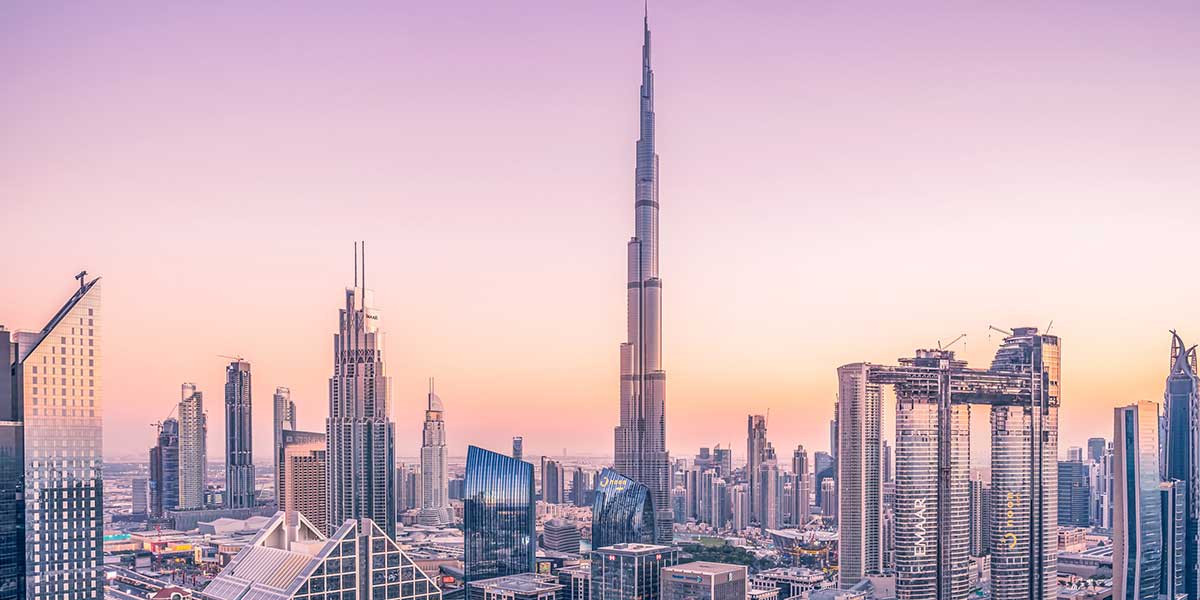 Dubai skyline showcasing modern architecture