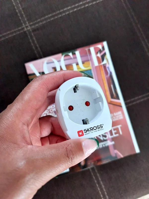 Using a travel adapter with a Dyson hair dryer