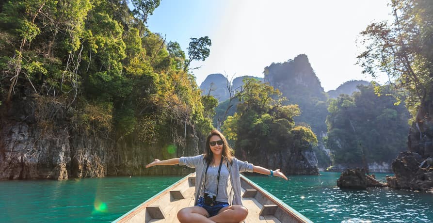 Woman on a Boat