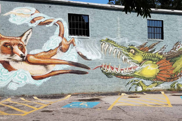 Street art in East Atlanta Village