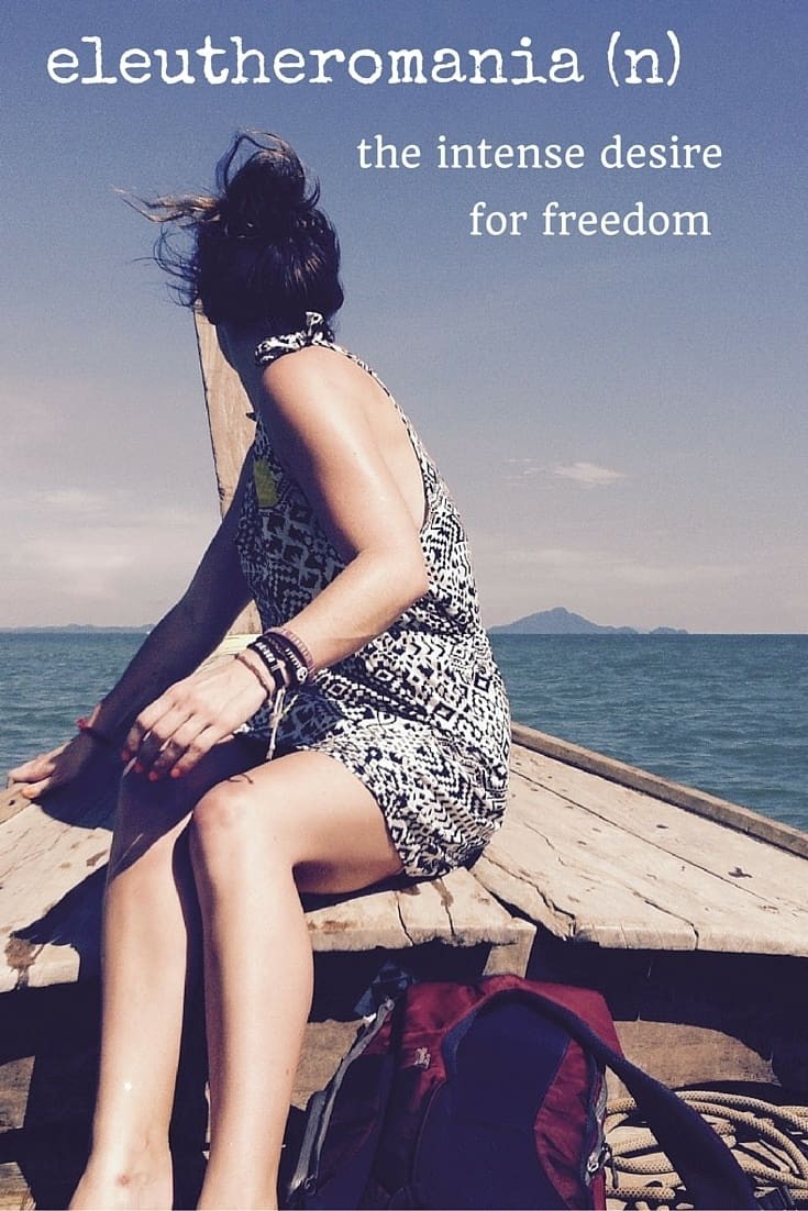 Eleutheromania Travel Words