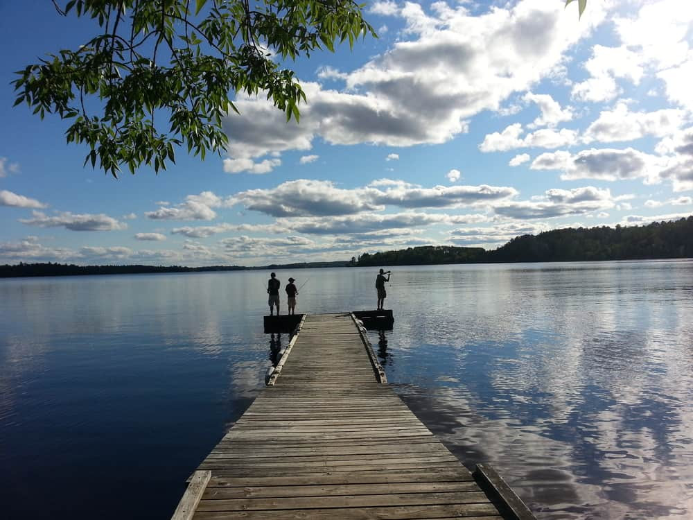 Ely, Minnesota lake view in summer