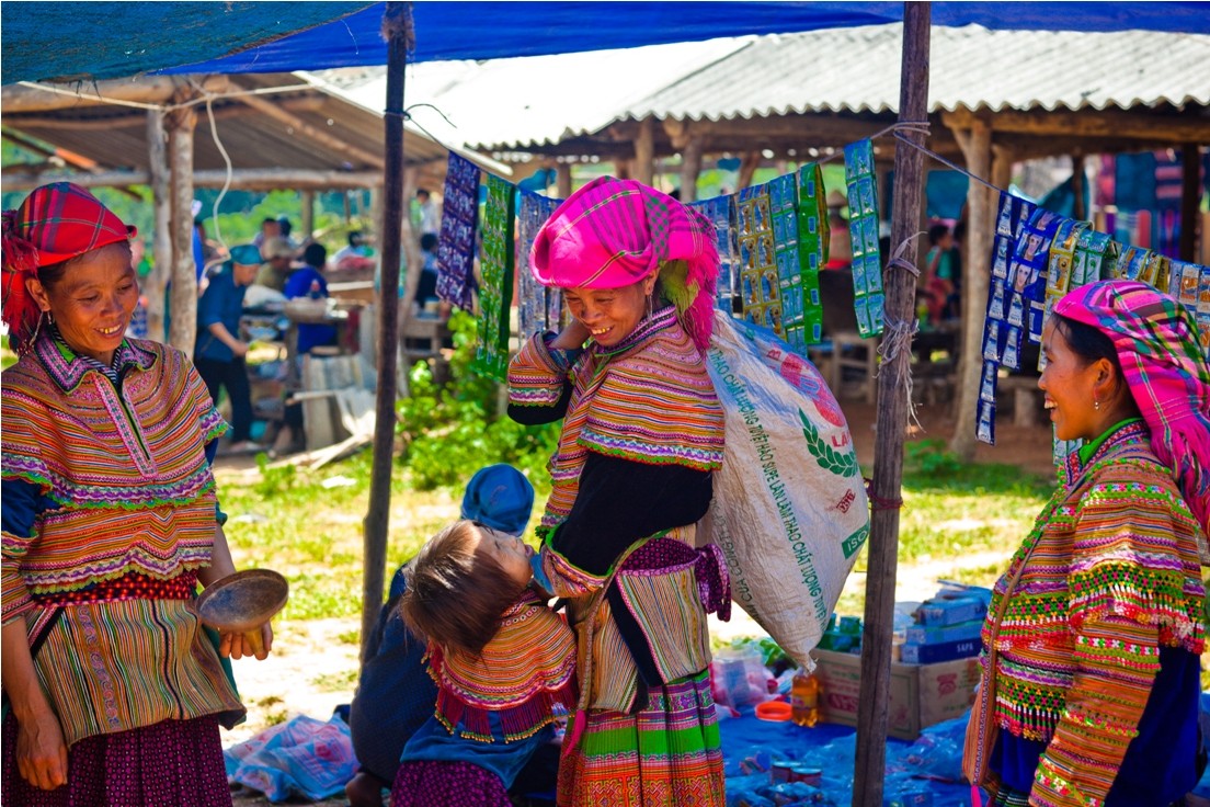 Intricate Hmong embroidery artwork