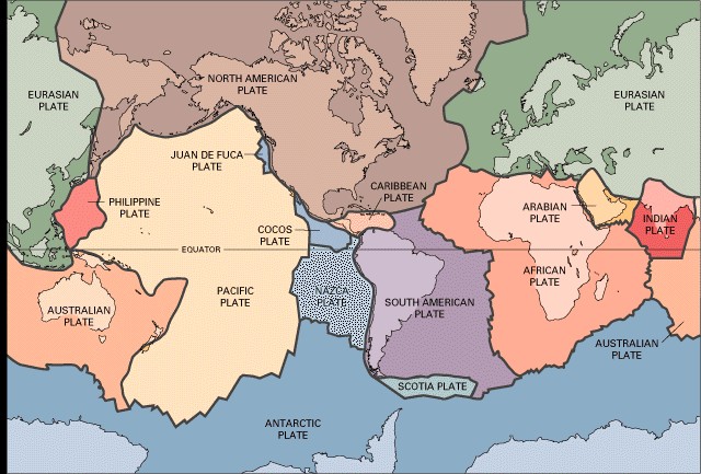 Tectonic Plates Divide Earth's Crust