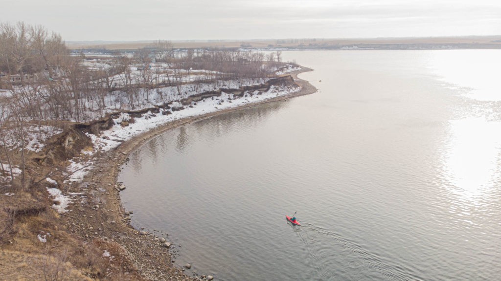 Estevan Winter Kayaking