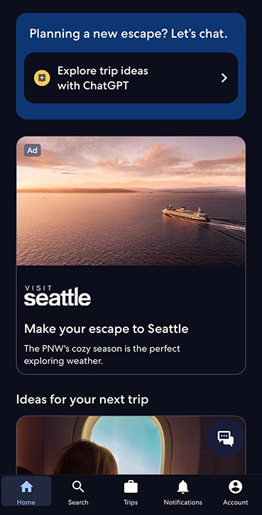 Expedia has integrated Chat GPT into it’s Expedia iOS app
