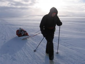Karl Bushby and Dimitri Kieffer crossing the Bering Strait by foot