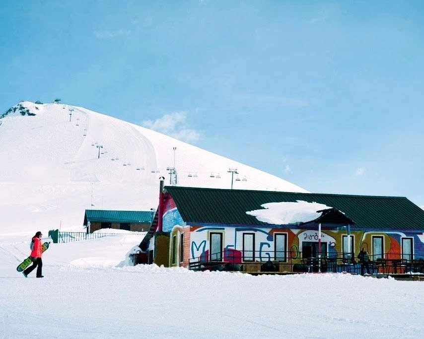 Snow-Capped Mountains of the Caucasus