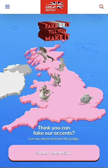 “Fake (Br)it Till You Make It” is an AI Voice Technology game that tests your ability to fake British accents