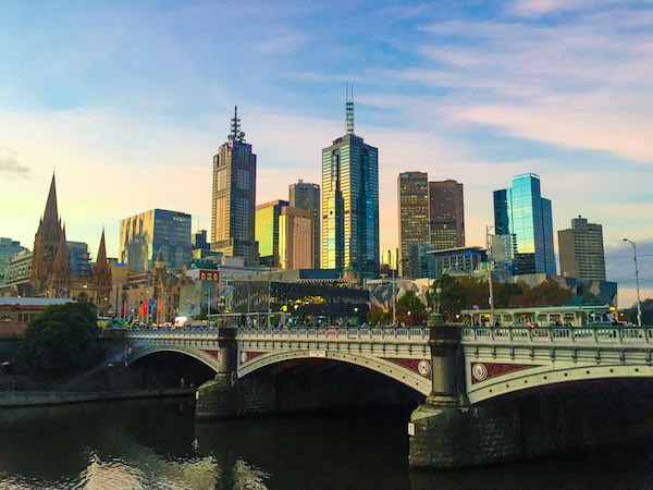 Curtin House Rooftop Bar overlooking Melbourne