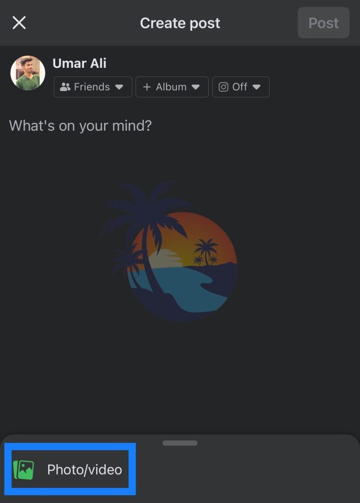 Whats on your mind on Facebook